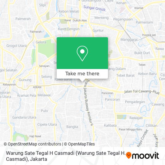 Warung Sate Tegal H Casmadi map