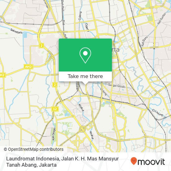 Laundromat Indonesia, Jalan K. H. Mas Mansyur Tanah Abang map