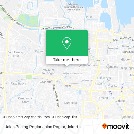 Jalan Pesing Poglar Jalan Poglar map