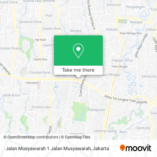 Jalan Musyawarah 1 Jalan Musyawarah map