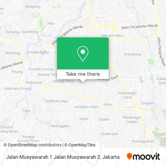 Jalan Musyawarah 1 Jalan Musyawarah 2 map