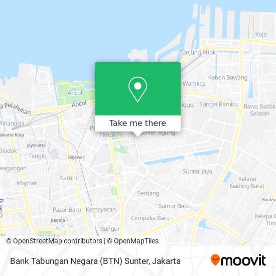 Bank Tabungan Negara (BTN) Sunter map