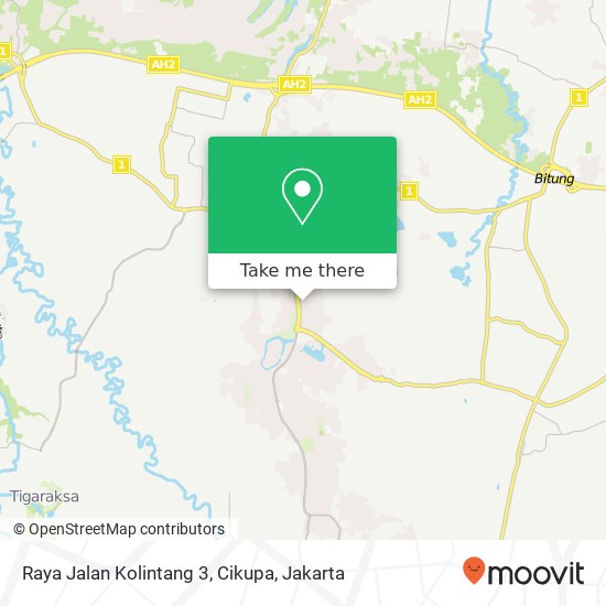 Raya Jalan Kolintang 3, Cikupa map