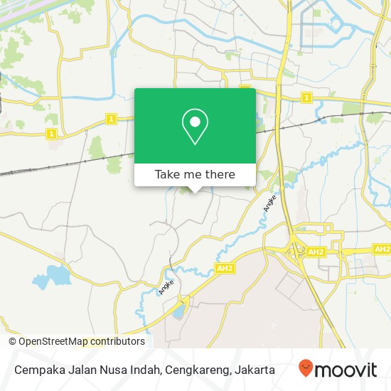 Cempaka Jalan Nusa Indah, Cengkareng map