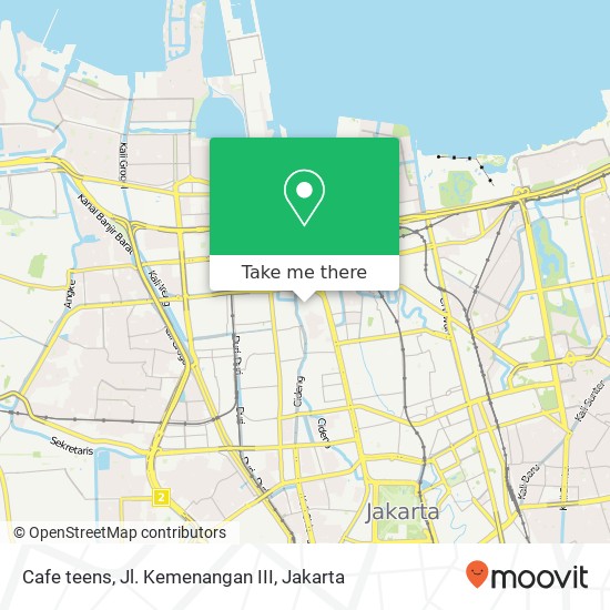 Cafe teens, Jl. Kemenangan III map