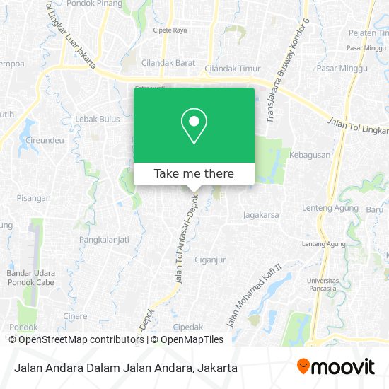 Jalan Andara Dalam Jalan Andara map