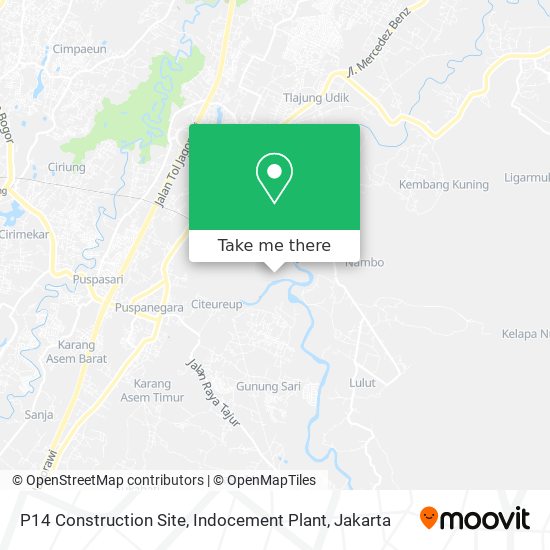 P14 Construction Site, Indocement Plant map