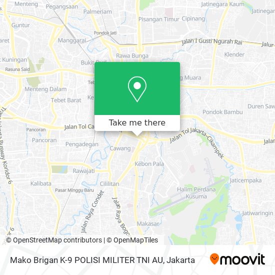 Mako Brigan K-9 POLISI MILITER TNI AU map