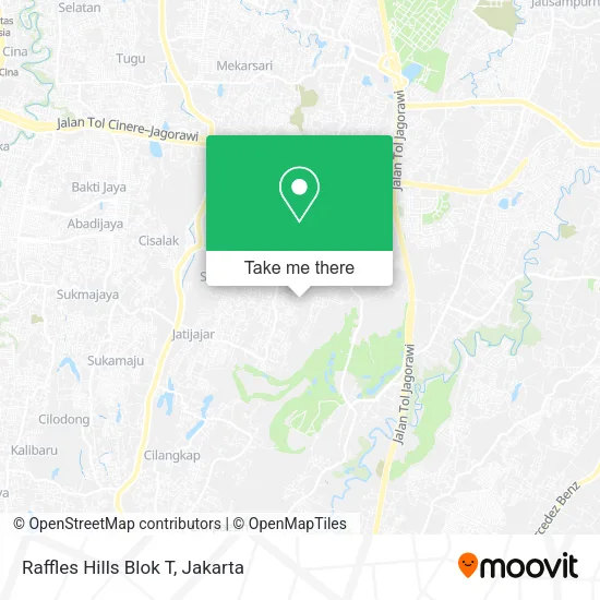 Raffles Hills Blok T map