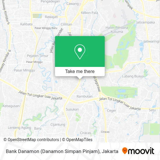 Bank Danamon (Danamon Simpan Pinjam) map