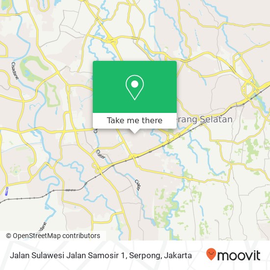 Jalan Sulawesi Jalan Samosir 1, Serpong map