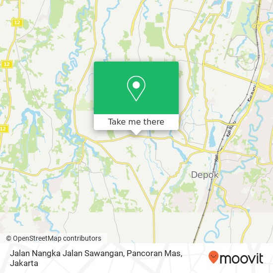 Jalan Nangka Jalan Sawangan, Pancoran Mas map