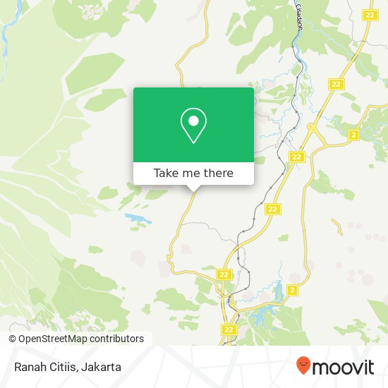 Ranah Citiis, Cijeruk map