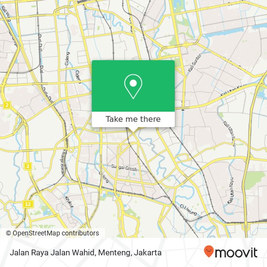 Jalan Raya Jalan Wahid, Menteng map