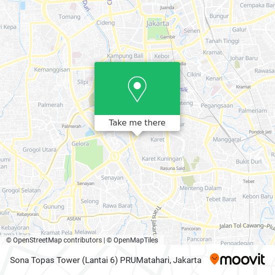 Sona Topas Tower (Lantai 6) PRUMatahari map