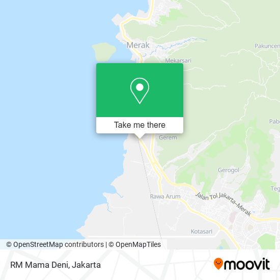 RM Mama Deni, Jalan Raya Merak map