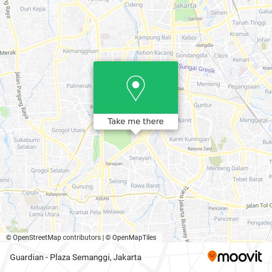 Guardian - Plaza Semanggi map