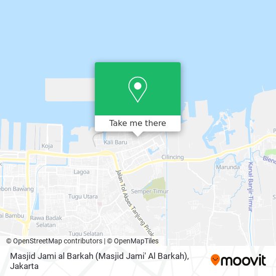 Masjid Jami al Barkah map