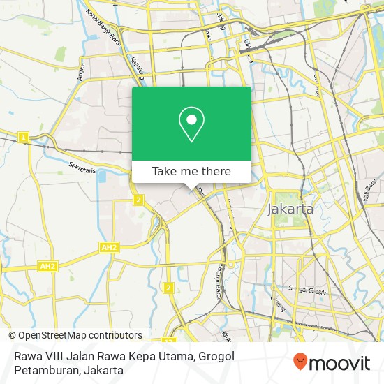 Rawa VIII Jalan Rawa Kepa Utama, Grogol Petamburan map