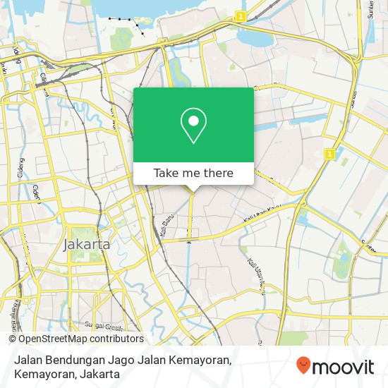 Jalan Bendungan Jago Jalan Kemayoran, Kemayoran map