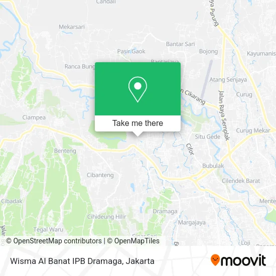 Wisma Al Banat IPB Dramaga map
