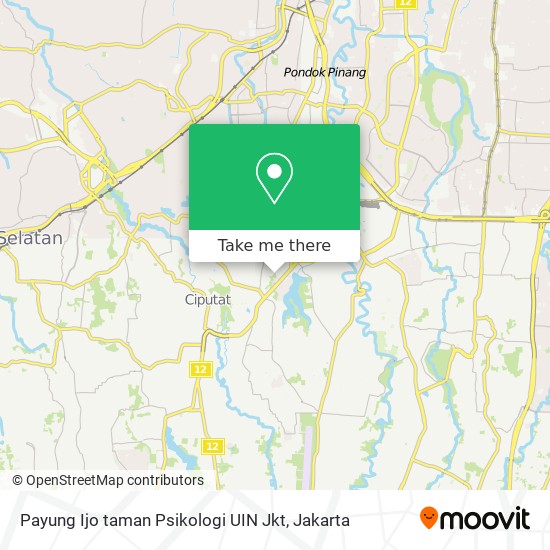 Payung Ijo taman Psikologi UIN Jkt map