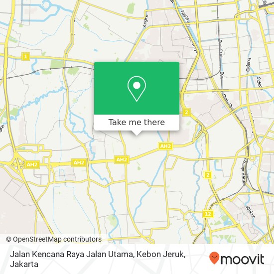 Jalan Kencana Raya Jalan Utama, Kebon Jeruk map