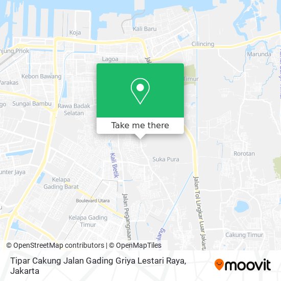 Tipar Cakung Jalan Gading Griya Lestari Raya map