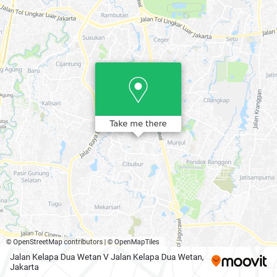 Jalan Kelapa Dua Wetan V Jalan Kelapa Dua Wetan map