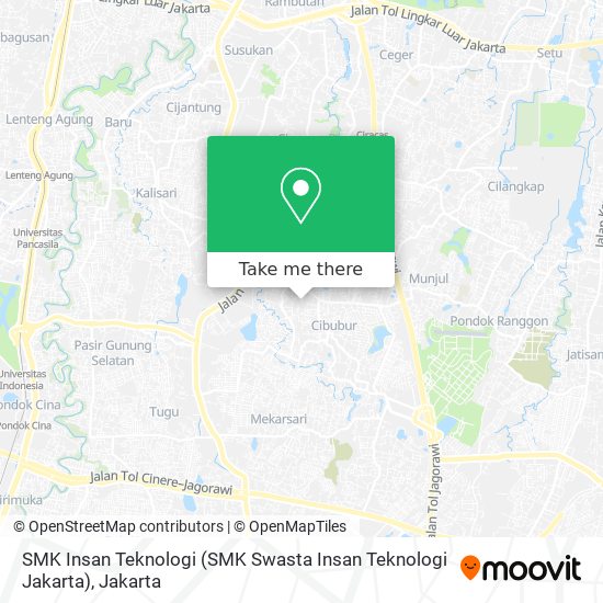 SMK Insan Teknologi (SMK Swasta Insan Teknologi Jakarta) map