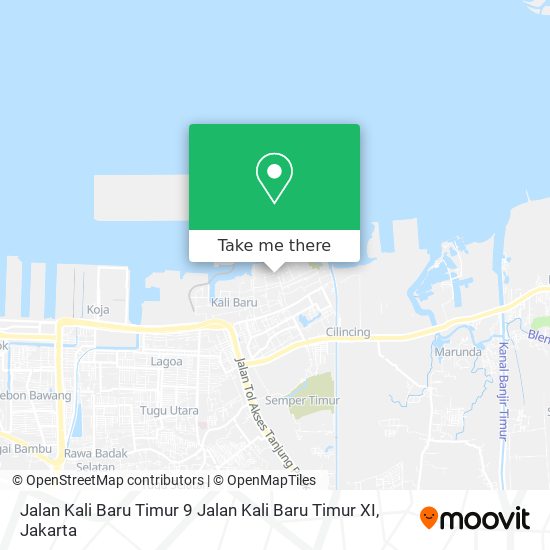 Jalan Kali Baru Timur 9 Jalan Kali Baru Timur XI map