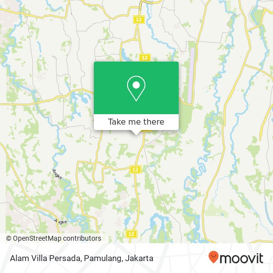 Alam Villa Persada, Pamulang map