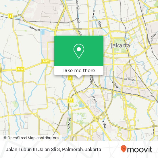 Jalan Tubun III Jalan Sli 3, Palmerah map