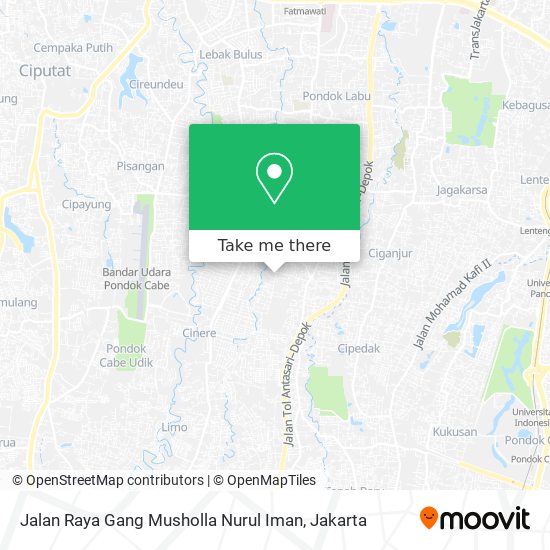 Jalan Raya Gang Musholla Nurul Iman map
