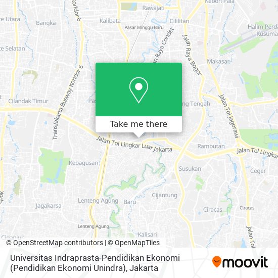 Universitas Indraprasta-Pendidikan Ekonomi (Pendidikan Ekonomi Unindra) map
