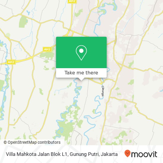 Villa Mahkota Jalan Blok L1, Gunung Putri map