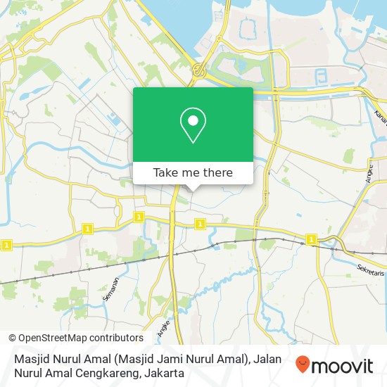 Masjid Nurul Amal (Masjid Jami Nurul Amal), Jalan Nurul Amal Cengkareng map