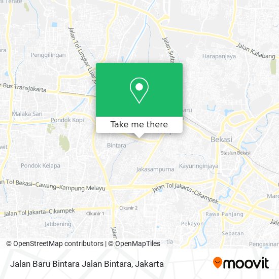 Jalan Baru Bintara Jalan Bintara map