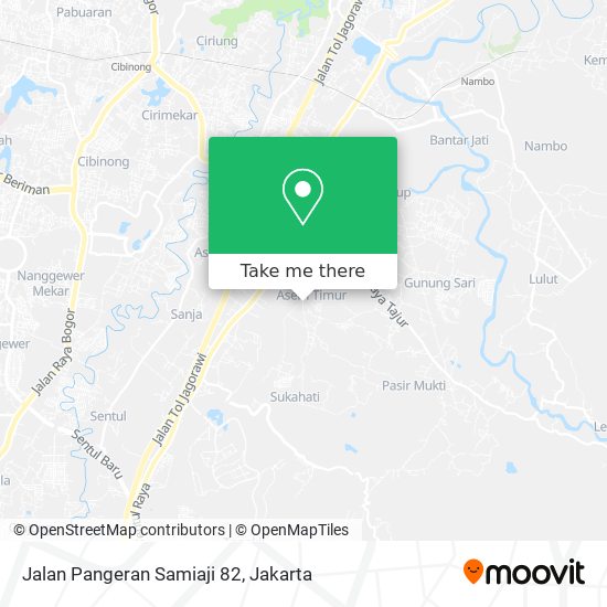 Jalan Pangeran Samiaji 82 map