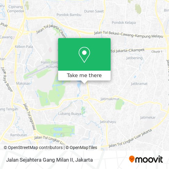 Jalan Sejahtera Gang Milan II map