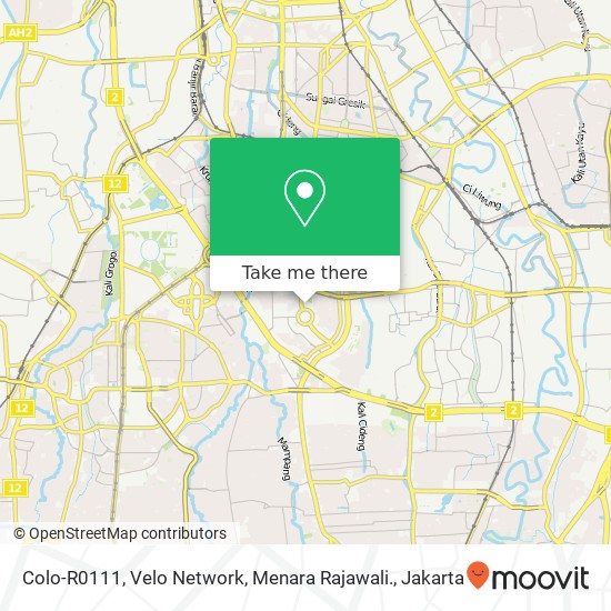 Colo-R0111, Velo Network, Menara Rajawali. map