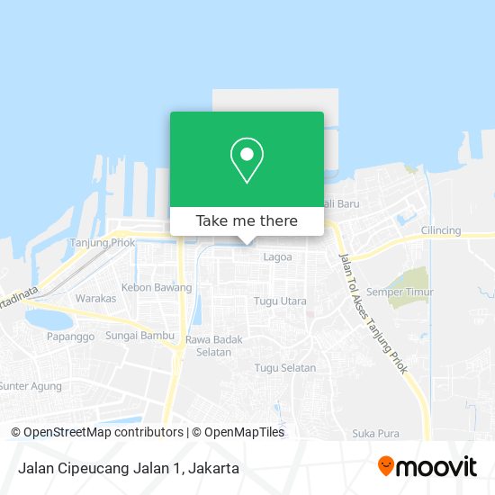 Jalan Cipeucang Jalan 1 map