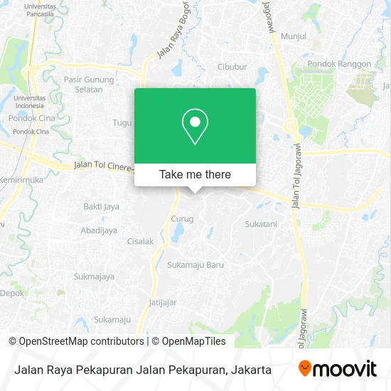 Jalan Raya Pekapuran Jalan Pekapuran map