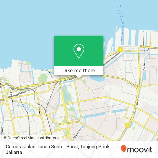 Cemara Jalan Danau Sunter Barat, Tanjung Priok map