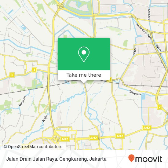 Jalan Drain Jalan Raya, Cengkareng map