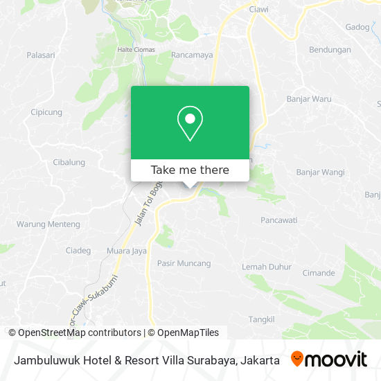 Jambuluwuk Hotel & Resort Villa Surabaya map