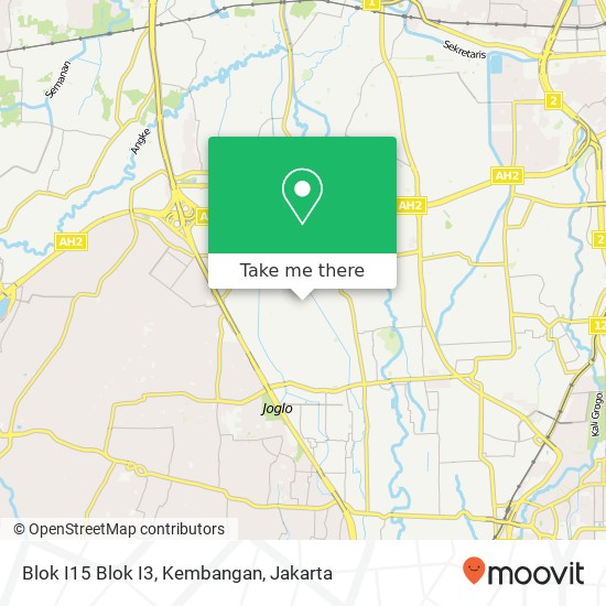 Blok I15 Blok I3, Kembangan map