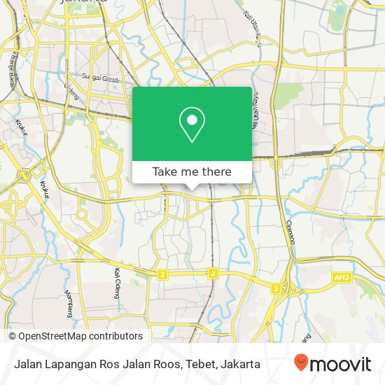 Jalan Lapangan Ros Jalan Roos, Tebet map