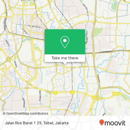 Jalan Ros Barat 1 29, Tebet map