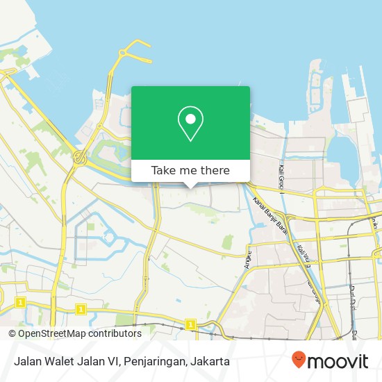 Jalan Walet Jalan VI, Penjaringan map